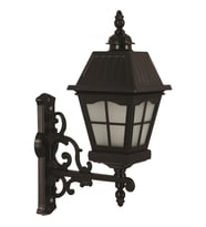 AVONNI BAP-68039-BSY-M1-OP Siyah Boyalı Dış Mekan Aydınlatma E27 Aluminyum Cam 23x40cm