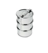 3 Lü Sefer Tası Paslanmaz Çelik 12x6 Cm