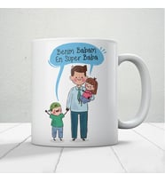 Benim Babam En Süper Baba Babalar Günü Kupa Bardak Baskılı Kahve Kupa Bardak