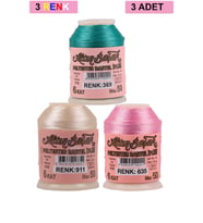 3 Adet Altınbaşak Oya ve Dantel İpi 20 gr - Royaleks - No: 911 - 635 - 369