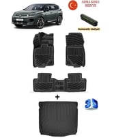 Citroen C5 Aircross (1.6PHEV) 2025 Sonrası Uyumlu 3D Havuzlu Paspas ve ÜST Bagaj Havuzu Seti ASMA KOKU VE NUMARATÖR HEDİYELİ