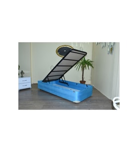 Baza 18235 Taytüy Turkuaz Kumaş Metal Çelik Fırın Boya Baza 120*200cm Elyapım