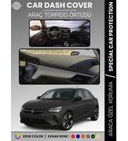 OPEL CORSA F (2019+) Torpido Örtüsü Ön Göğüs Koruma Torpido Koruma Birebir Uyum Kaymaz Özel Kesim