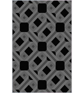 Eliana Home Baskılı, Yıkanabilir Kaymaz Taban Salon Halısı LNA0051-SD1155 100x150 cm (Gri)