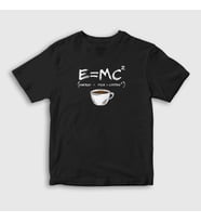 Presmono Unisex Çocuk Siyah Emc2 Science Albert Einstein T-Shirt 332479tt