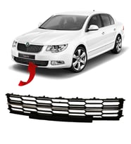 Skoda Süperb Ön Tampon Orta Izgara Kromlu 2013-2015 3T0853677B