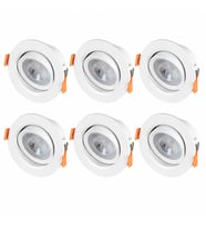 Cata CT-5204 6’lı Set 7W Akik COB LED Gömme Spot 3200K Günışığı 470 lm Tavan Aydınlatma