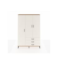 Arges Gardrop 6 Raflı 3 Çekmeceli Tek Askılı 132x30x195 Çam-Aytaşı