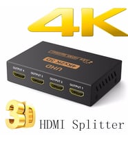 TriLine 4K Ultra HD 3D 4 Port HDMI Splitter Çoğaltıcı