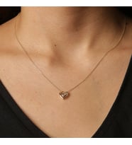 Altın Gold Kalpli Kolye