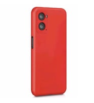 Oppo A96 Kılıf Kamera Korumalı Silikon Rubber Arka Kapak (Kırmızı)