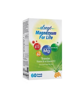 Alsego Magnezyum For Life 60 Kapsül