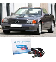 Mercedes SL R129 Led Xenon Uzun + Kısa Far Ampulü H4 Ultimate Yeni Seri Beyaz