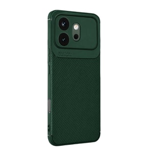 Huawei Honor 600 Auto Focus Karbon Kapak - Koyu Yeşil