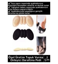 Premium Ayak Topuk Vurma Önleyici Taban Arkası Koruyucu Ayakkabı Daraltma Pedi 5 Mm 2 Çift