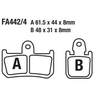 Yamaha Ön Fren Disk Balatası Fa442 Yzf R1 Uyumlu (2007-2014)Mt-01(