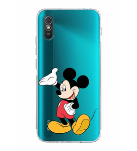 Xiaomi Redmi 9A  Kamera Korumalı Kapak Mickey Mouse Tasarımlı Şeffaf  Kılıf