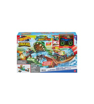 Hot Wheels Monster Trucks Renk Değiştiren Araçlar Timsahtan Kaçış Oyun Seti Hgv14