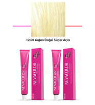 2 li Set Premium 12.00 Yoğun Doğal Süper Açıcı - Kalıcı Krem Saç Boyası 2 X 50 g Tüp