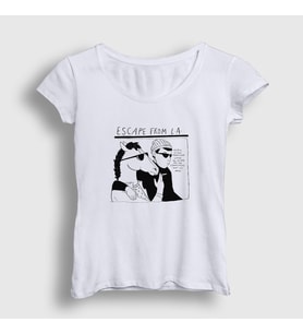 Presmono Kadın Beyaz Escape From La BoJack Horseman T-Shirt 299788tt