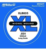 D'Addario XLB035 XL Nickel Wound Bas Gitar Tek Teli - 0.035 İnç (Aksesuar)  Dünya Standardı XL Serisi, Pürüzsüz Hissiyat, Dengeli Tansiyon ve Her Müzik Türüne Uygun Berrak Ses