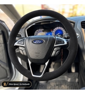 Ford Galaxy Mk4 Direksiyon Kılıfı Alcantara Süet Monza Black Serisi Siyah 2015-2023