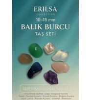 Sertifikalı Balık Burcu Doğal Taş Kütle Seti 10-15 mm - Şefkat ve Sezgi Enerjisini Güçlendirir (Çok Renkli)