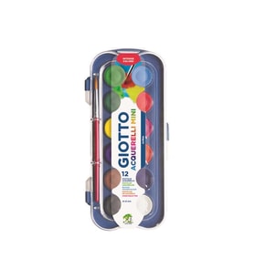 Giotto Sulu Boya Acquarell Blocks 23 mm 12 Renk Sulu Boya