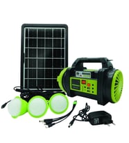 Wıson Ws-5683 Şarjlı 30w Solar Şarjlı Ev Aydınlatma Seti Radyo Ve Fan Powebank