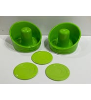 Air Hockey Tokaç 2 Adet + Disk 3 Adet Set Havalı Hokey Yedek Parça