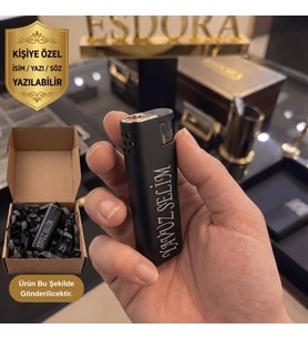 Kişiselleştirilebilir İsim Yazılı Metal Jet Çakmak - Özel Hediye