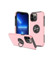 iPhone 13 Pro Kılıf Elit Yüzüklü Kapak - Pembe
