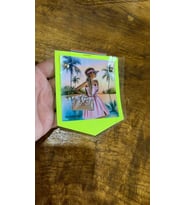 ÇİFT KATLI NEON YEŞİL SİLİKON KIZ ARMA DİKİŞ AKSESUARI  12X11 CM