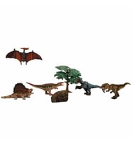 Dinozorların Dünyası 5'li Oyun Seti - Dimetrodon Kahvrengi Yeleli 26960
