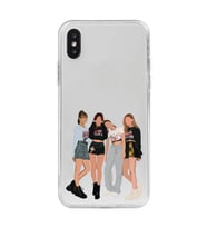 Iphone XS MAX Uyumlu Blackpink Tasarımlı Şeffaf Telefon Kılıfı