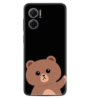 Xiaomi Redmi Note 11E Kılıf Resimli Desenli Silikon Platinium Series Hello Bear 1905