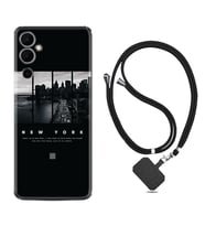 Tecno Pova Neo 2 Kılıf Silikon Boyun Askılı İpli Desenli Silikon New York 1612
