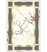 Eliana Home Baskılı, Yıkanabilir Kaymaz Taban Salon Halısı LNA0492 100x150 cm (Sarı)