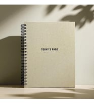 Tarihsiz 6 Aylık Günlük Planlayıcı Spiralli Sert Kapaklı Organizer Not Defteri 204 Sayfa 22 x 28,5 cm