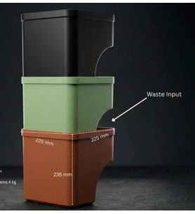 3D Yazıcı PLA Geri Dönüşüm Kutusu - Purge Poop Bin Atık Haznesi - Atölye ve Masaüstü Düzenleyici Aksesuar