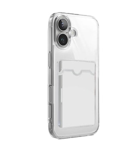 Apple İphone 17 Kart Şeffaf Silikon - Şeffaf