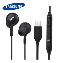 Samsung akg  Galaxy S23 Ultra için OEM 2023 Kulaklık  S22 Ultra  S21 Ultra  S20 Ultra, Note 10+ - Orijinal USB Tip C Kulak İçi Kulaklık - Örgülü  Türkiye Garantilidir) (Siyah - Beyaz)
