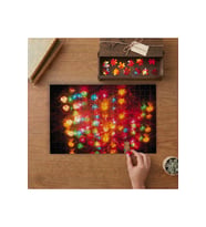 Rengarenk Işıklar Tasarımı 240 parça Ahşap Puzzle Ahşap Kutuda MP00218
