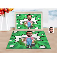 BK Gift Kişiye Özel Çiftçi Karikatürlü 1000 Parça Profesyonel Puzzle-1