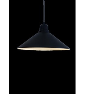 MYLİGHTS  SİYAH İÇİ BEYAZ METAL SARKIT AVİZE RUSTİK 38CM