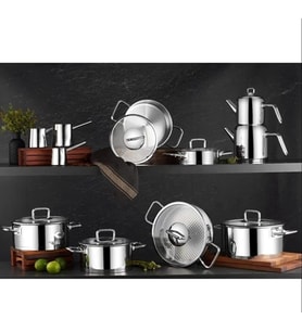 Aryıldız Vento Prestige Çizgili 20 Parça İdeal Set (Gri)