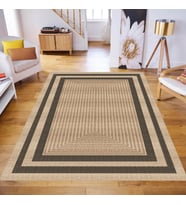 Rovigo Home Dijital Baskı Yıkanabilir Kaymaz Taban Salon Halısı Ve Yolluk RV065-FNL338 (Kahverengi)