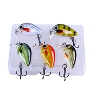 Valkyrie 5 Adet Crankbait LRF Balık Olta Yem Seti - Sesli bilyalı - Kutulu - 2.7cm 1.5gr