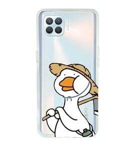 Oppo Reno 4 Lite Uyumlu Ördek Desenli Şeffaf Telefon Kılıfı