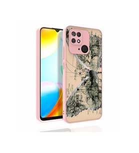 Xiaomi Redmi 10C Uyumlu Kılıf Desenli Kamera Korumalı Parlak Zore Nora Kapak